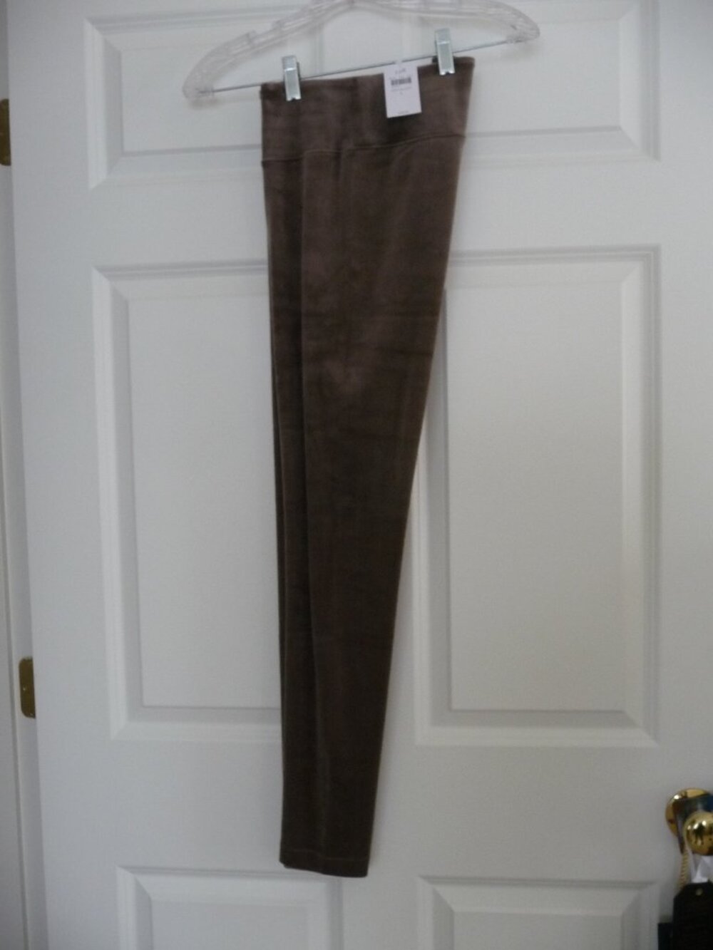 NEW WITH TAG J JILL PURE JILL MOCHALATTE VELVET VELOUR LEGGINGS SIZE: LARGE